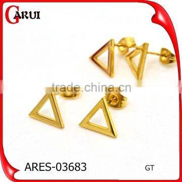 18K Gold Plate 2 Gram Gold Beautiful Designed Earring Round Coin Earring Stud photo-4