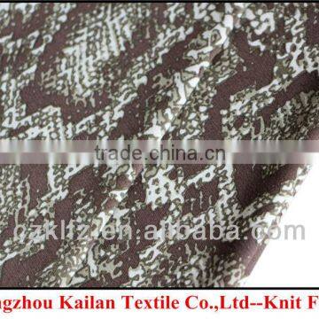 cotton knit print fabric-snakeskin