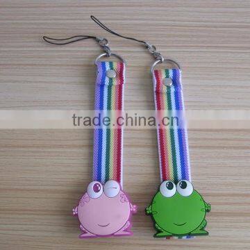 frog cell phone charm pendants pvc phone strap