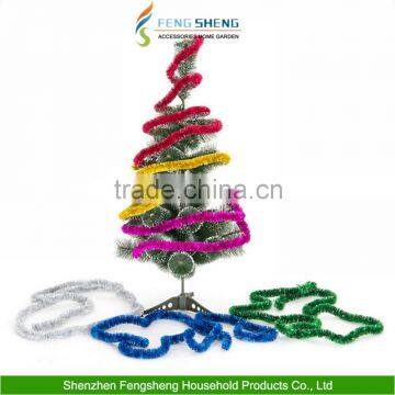 7ft (2.15m) Christmas Deluxe Chunky Tinsel Xmas Tree Decoration 100mm wide