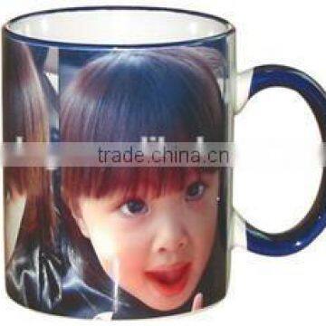 custom magic Ceramic Sublimation Inner Color Changing Mug