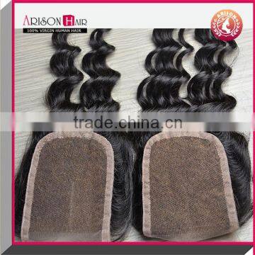 Cheap Wholesale Deep Wave Virgin Brazilian Hair Lace Closure