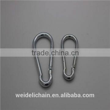 Stainless steel carabiner spring snap hook