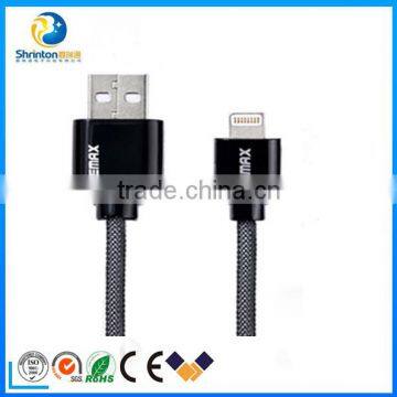 Tough Flat USB data cable phone charger cable Sync Black color USB2.0 cable for iPhone5