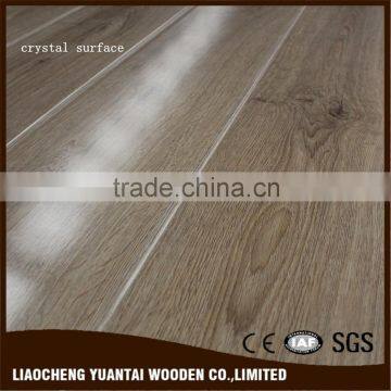 crystal 8&12mm laminate flooring white washed HDF