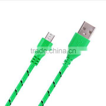 HOT 1M/2M/3M Nylon Fabric Braided Micro Data Sync USB Cable photo-3