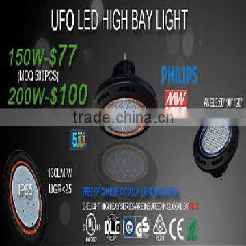 led 200w high bay light ul tuv saa usd100 per piece 5 years warranty