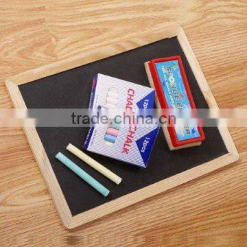 colorful chalk black board set