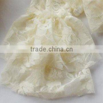 New Arrival !! Baby Lace Leggings With Ruffles,infant Lace Leggings,babay Girls Capris,beige White Baby Leggings photo-2