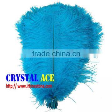 Turquoise blue Elegant plume crafts wholesale dyed large ostrich feathers