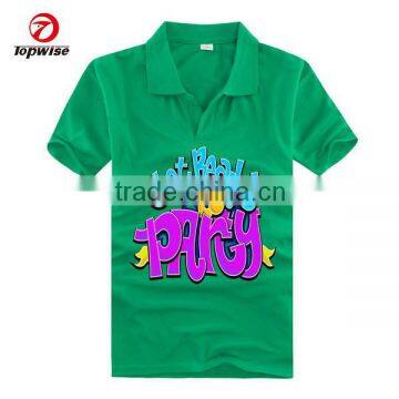 2015 Fashion 100% Polyester Custom T Shirt Polo