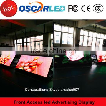 p14 front access outdoor led large screen display for advertising in Shenzhen Oscarled