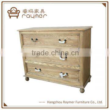 Unifinished solid wood veneer mdf vintage cabinet