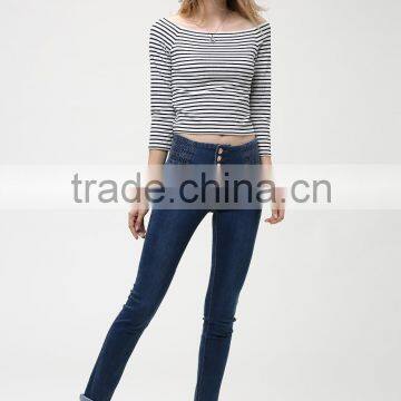 Clothing Garment Factory In China Women Denim Jeans Turkish Pants New Fashion