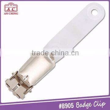 Plastic and Metal Badge Clip Safety Pin With Strap and Adhesive photo-5