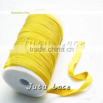 Shiny Custom Printed Frosted Elastic Hair Tie 5/8''Fold Over Elastic Cheap Wide Headbands photo-2