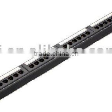 1U 24port patch panel for 19''rack mount