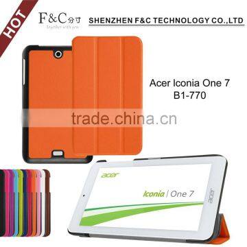 Flip case tablet foldable back standing tab case for acer Lconia one 7 B1-770