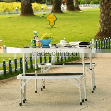 Outdoor Aluminum Portable Picnic Table and Benches photo-6