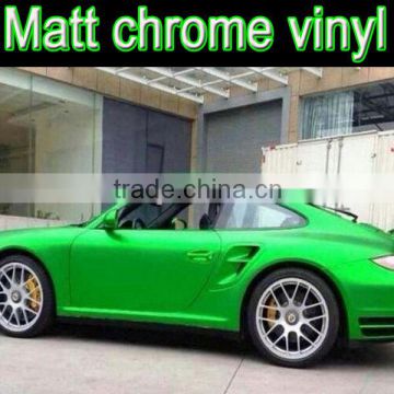 auto chrome matt vinyl green color with high quality