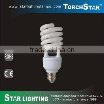 T3 half spiral energy saving E27 23W tube