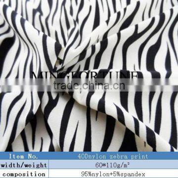 Silver pressed spotted printing swimwear fabric/ sliver pressed fabric printing