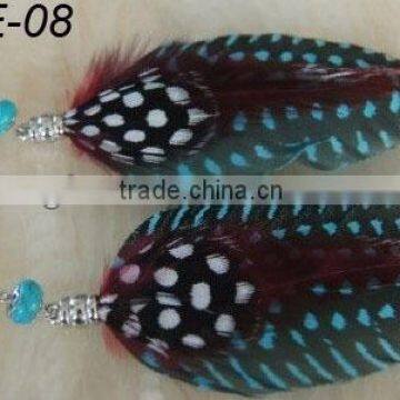 Vintage fashion feather earrings-YXE-08