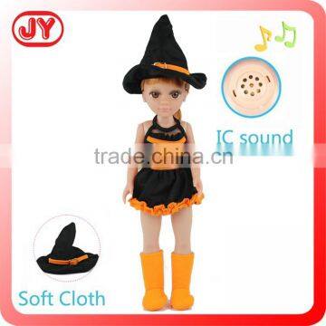 2015 new product 18 inch Cute witch baby doll halloween costume