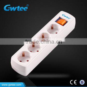 Multi Way European Standard Electrical Power Strip Sockets With Single Switch Quality Choice photo-2