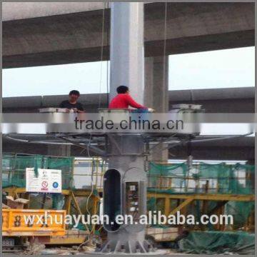 25m 30m and 35m High Mast Flood Lighting Q235 Q345 Steel Pole photo-2