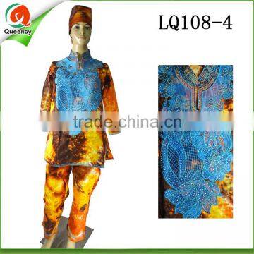 Cheap African Men Bazin African Men Clothing LQ108-5 photo-5