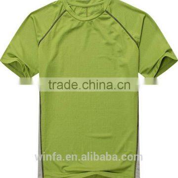 High quality custom short sleeve dry fit design your own t shirt