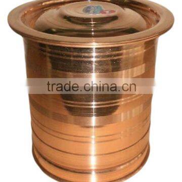 Copper Storage Drum, Stainless Steel Water Storage Drum, Decorative Storage Drum