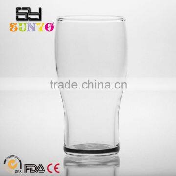 Hand blown Waist drinking water glass design China factory price decorative tableware