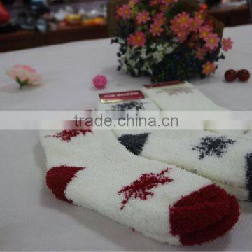 High quality warm polyester socks cozy socks