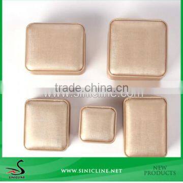 Sinicline High Quality Silver Leather Ring Box photo-2