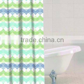 New Design Shower Curtain Anchor Printed, Hot Sale Classic Bathroom Wateproof Curtain photo-3