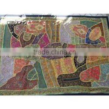 Vintage wall hanging, Handmade by artisans of India, antique Patchwork wall decor