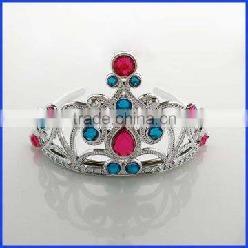 14cm small cheap fancy dress princess Elsa Anna frozen crown ring for girl