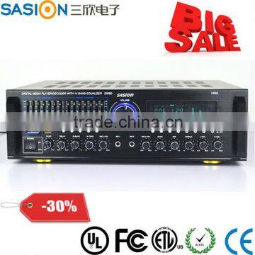 Sasion AV-198D digital player decoder with 14 band EQ equalizer car audio amplifier