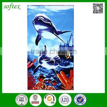 china factory supply custom printed 30X60" best microfiber beach towel