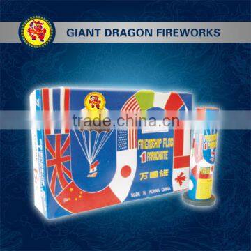 Fireworks PARACHUTE friendship flag 1/day time fireworks/