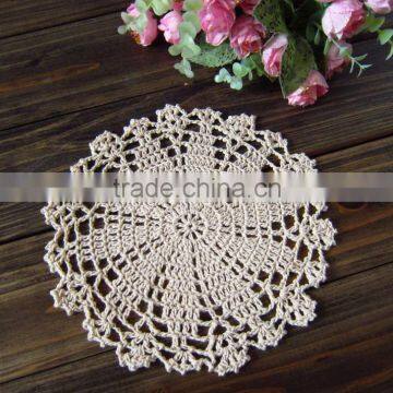 18cm Hand Crochet Flower Doilies,Decorative Table Round Doilies for Sale photo-3