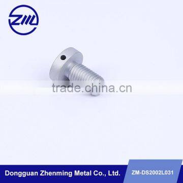 non standard metal screw custom design precious screw with hole