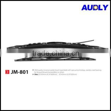 JM-801 OEM Quality Universal Spoiler Bosch Type Wiper Blade with Stainless Steel Backing for Renault