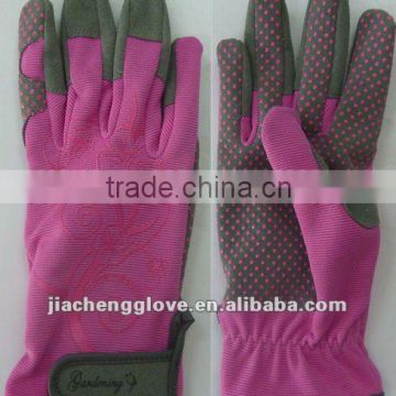 Flower printing working glove, safety glove, gardening glove, non-slip, China, Lady Size