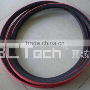 Rubber V-belt with red rubber