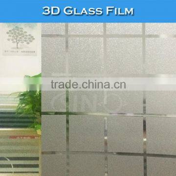 D701 1.22x50M 3D Glass Film Window Design PVC Sticker