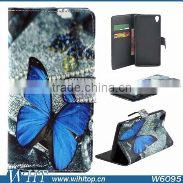 Butterfly Leather Case for Sony Xperia Z3, Leather+ TPU Cover for Sony Xperia Z3