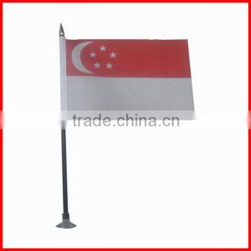 10*15cm table flag,country flag in small size,Singapore flag in high quality